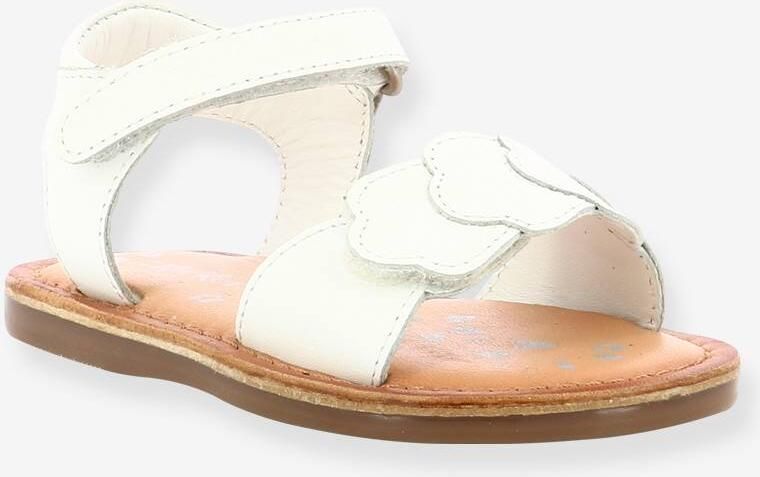 KICKERS Leren babysandalen Dyastar 858582-10-3 wit