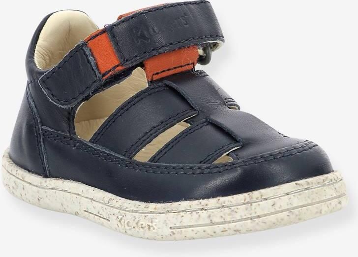 KICKERS Leren babysandalen Tractus 894823-10-101 marineblauw