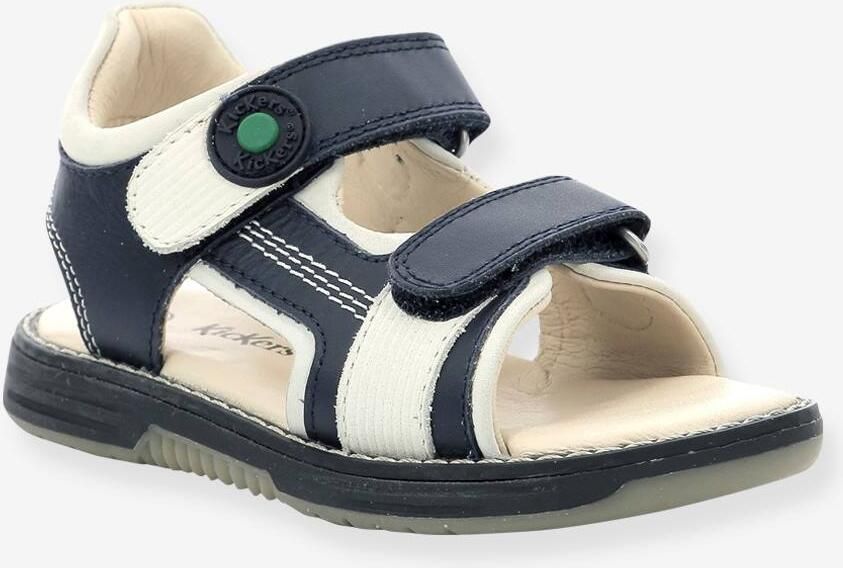 KICKERS Leren kindersandalen KickGalacxo 927710-30-103 marineblauw