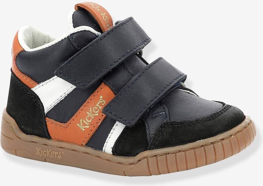 KICKERS Sneakers voor jongens Wincky Vel zwart