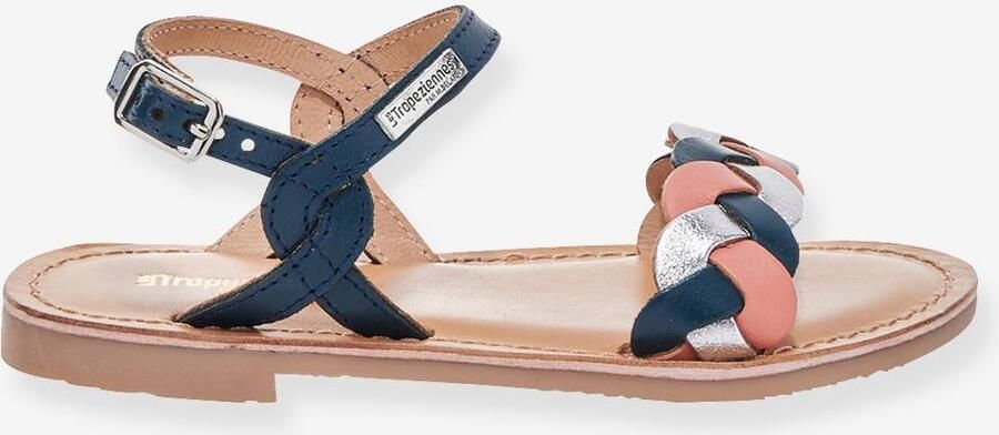 LES TROPEZIENNES Leren kindersandalen Bonbon ¨ PAR M. BELARBI blauw bedrukt