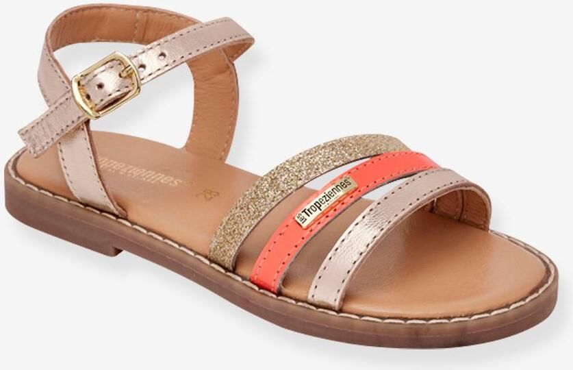 LES TROPEZIENNES Leren kindersandalen Iba PAR M. BELARBI koraal