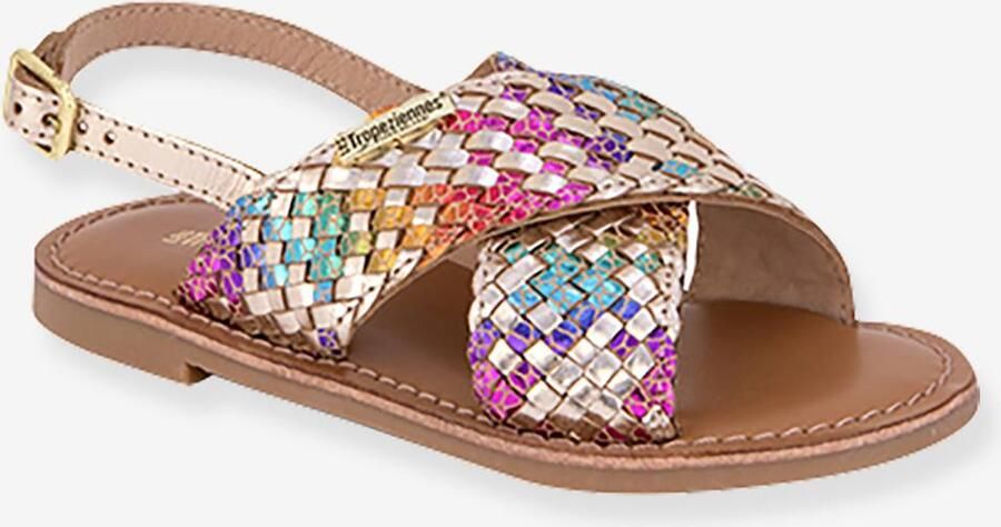 Les tropeziennes par M. Belarbi Bisou platte leren sandalen voor kinderen