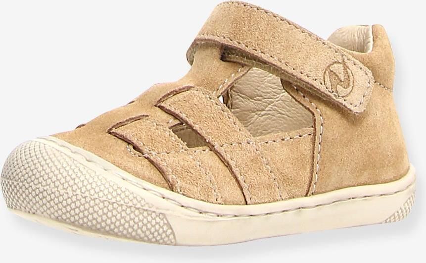 NATURINO Half open babylaarsjes beige