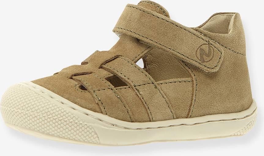 NATURINO Halfopen baby boots beige