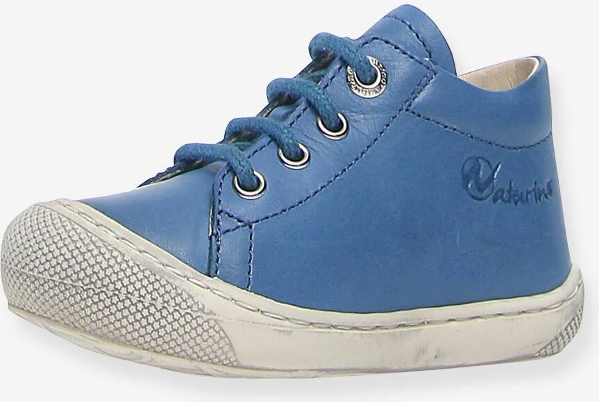 NATURINO Laarsjes voor jongensbaby Cocoon Nappa Spazz.Sole 1e stapjes hemelsblauw