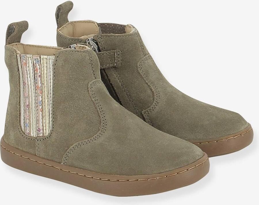 SHOO POM Boots van leer Play New Shine kaki