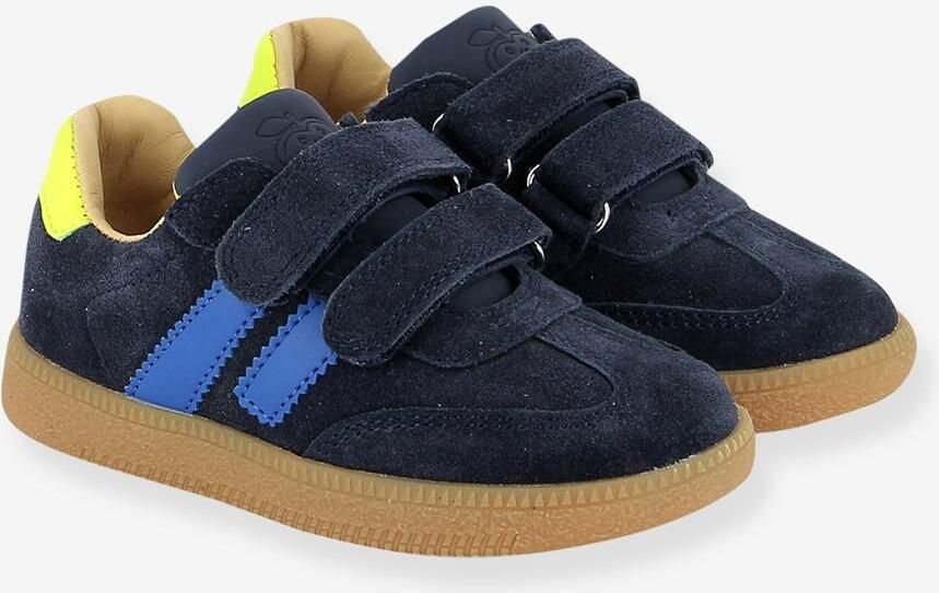 SHOO POM Yuzu Lo klittenbandsneakers marineblauw