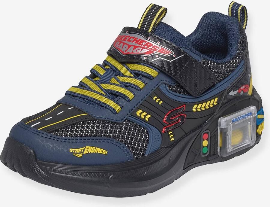 Skechers GARAGE Jongens Veterschoenen Zwart Donkerblauw Geel Rood - Foto 2