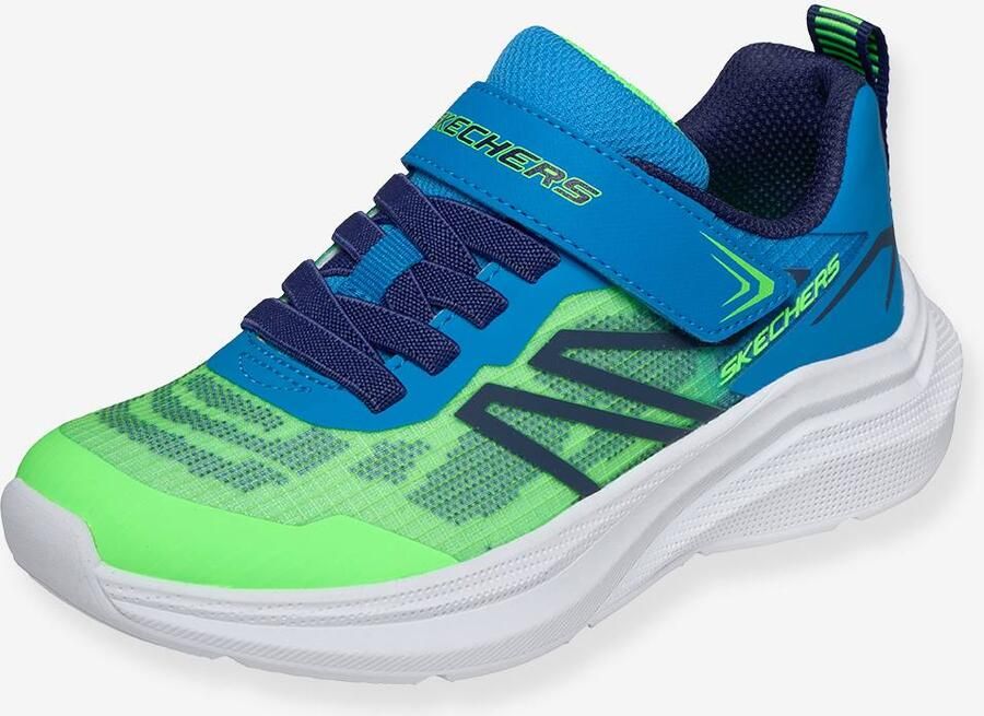 SKECHERS Sneakers 'Microspec Velocity' blauw navy neongroen - Foto 2