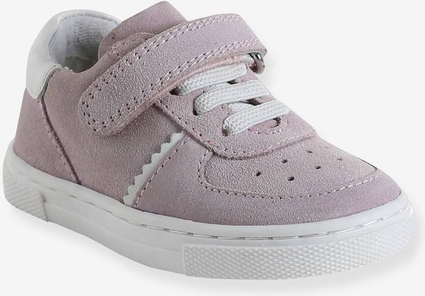 VERTBAUDET Baby leren sandalen met veters en klittenband fuchsia