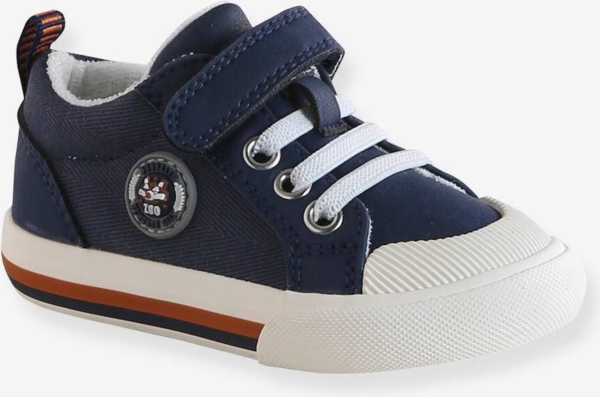 VERTBAUDET baby sneakers met klittenband en veters marineblauw