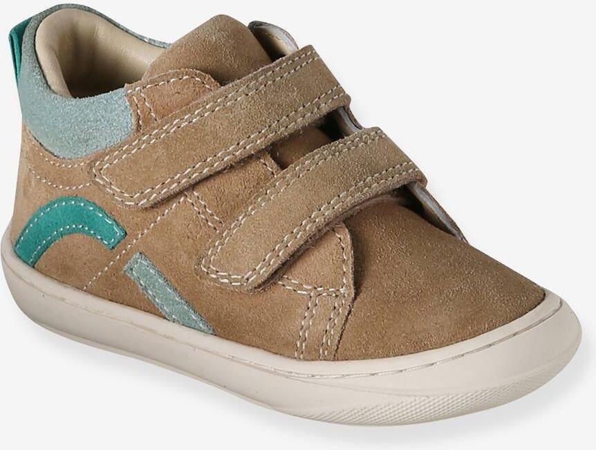VERTBAUDET Babyslofjes van zacht leer met antislip veel beige - Foto 2