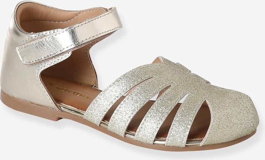 VERTBAUDET Ballerinas voor meisjes met bandje goud