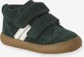 VERTBAUDET Baskets Mid gevoerd met klittenband leer baby groen - Groen