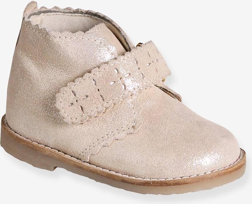 VERTBAUDET Bottines met klittenband voor baby's goud