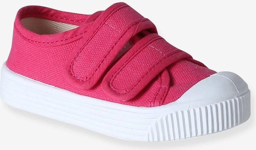 VERTBAUDET Canvas babysneakers met klittenband Gemaakt in Frankrijk fuchsia