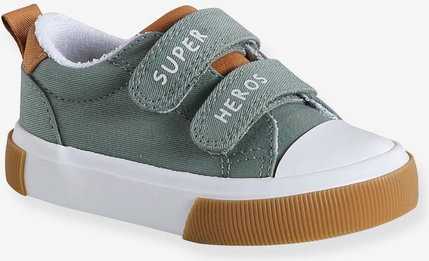 VERTBAUDET Canvast babysneakers met klittenband kaki