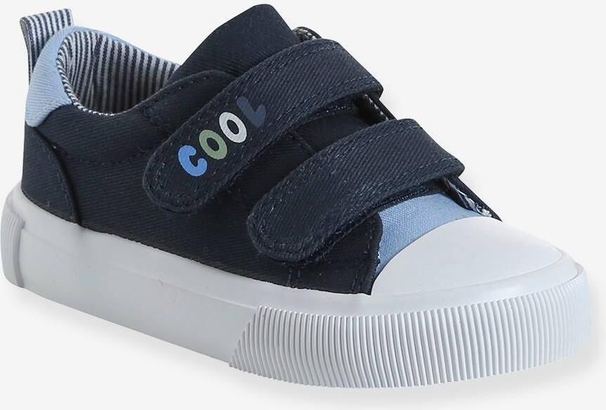 VERTBAUDET Canvast babysneakers met klittenband marineblauw