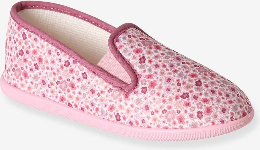 VERTBAUDET Charentaise sloffen voor meisjes roze bedrukt - Foto 2