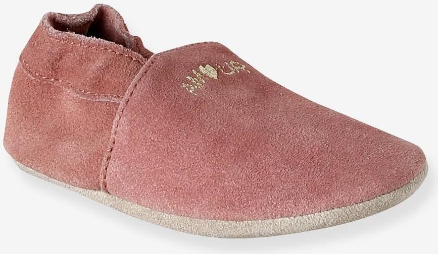 VERTBAUDET Elastische leren babyschoentjes in soepel leer oudroze - Foto 2