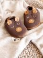 VERTBAUDET Elastische leren babyschoentjes in soepel leer veel bruin - Bruin