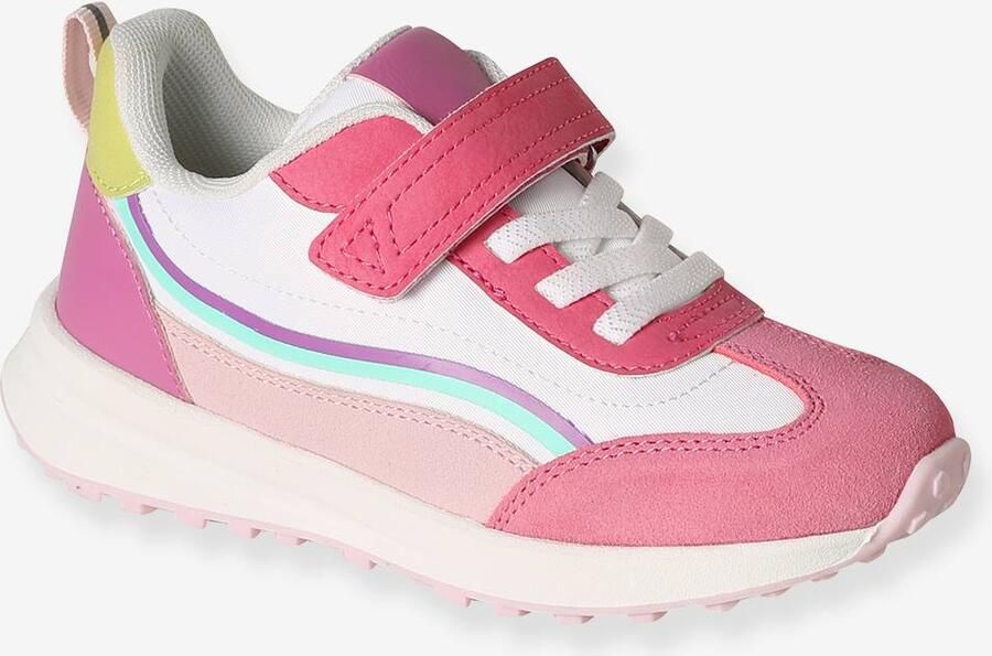 VERTBAUDET Elastische synthetische baskets voor kinderen veel roze - Foto 2