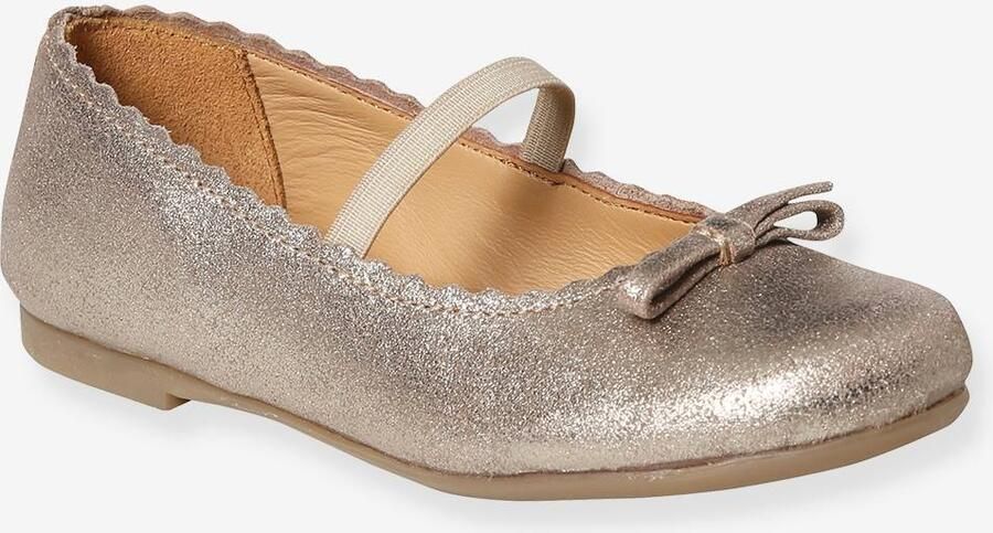 Vertbaudet Glanzende leren ballerina's voor meisjes collectie kleuterschool
