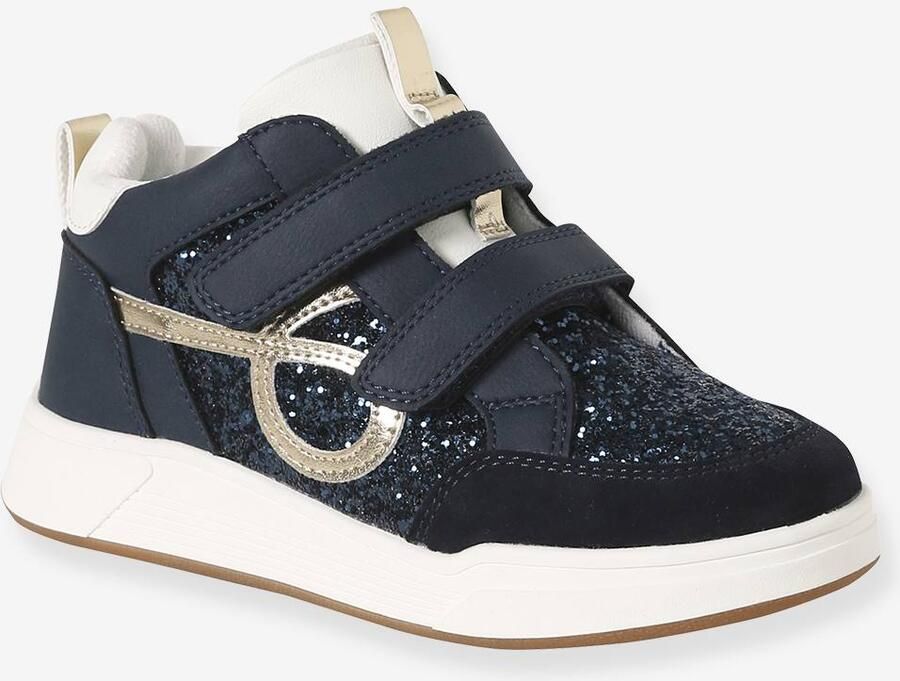 VERTBAUDET Hoge kindersneakers met klittenband marineblauw