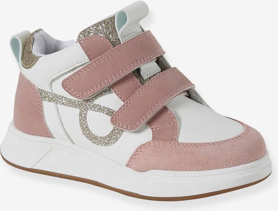 VERTBAUDET Hoge kindersneakers met klittenband veel roze