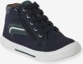 VERTBAUDET Hoge leren jongensschoenen marineblauw - Marineblauw