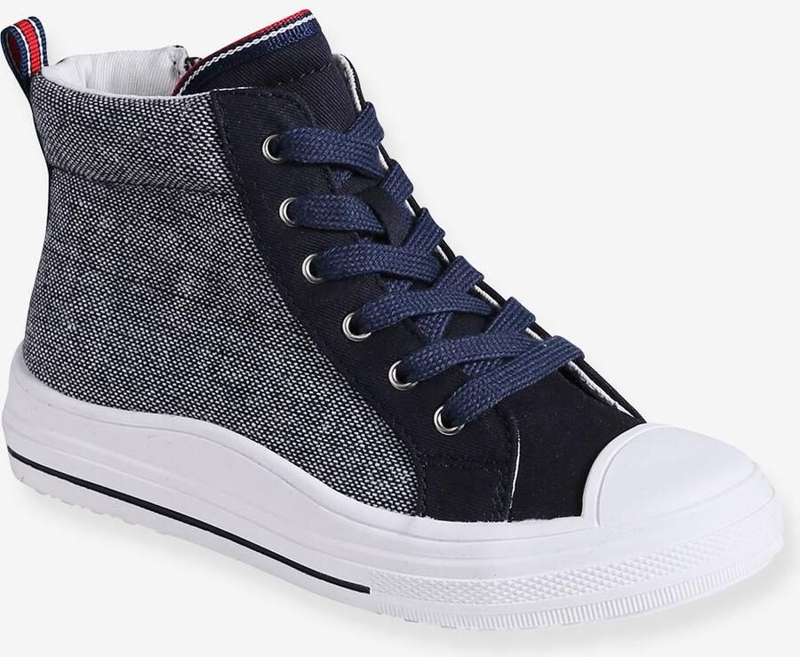 VERTBAUDET Hoge sneakers voor jongens veel blauw