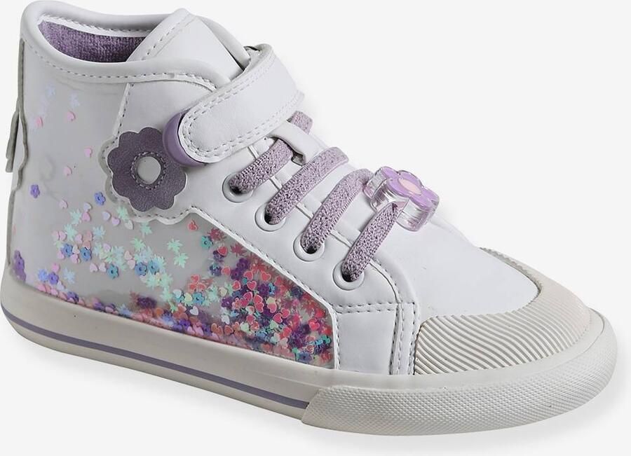 VERTBAUDET Hoge sneakers voor meisjes kleutercollectie wit