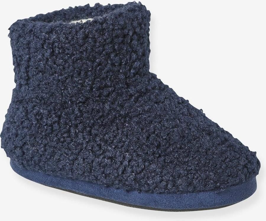 VERTBAUDET Hoge warm gevoerde kinderslofjes marineblauw
