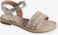 VERTBAUDET Kindersandalen met klittenband kleutercollectie beige bedrukt - Beige