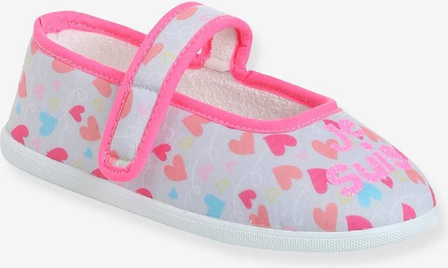 VERTBAUDET Kinderschoentjes met ballerina-stijl en klittenband rozen