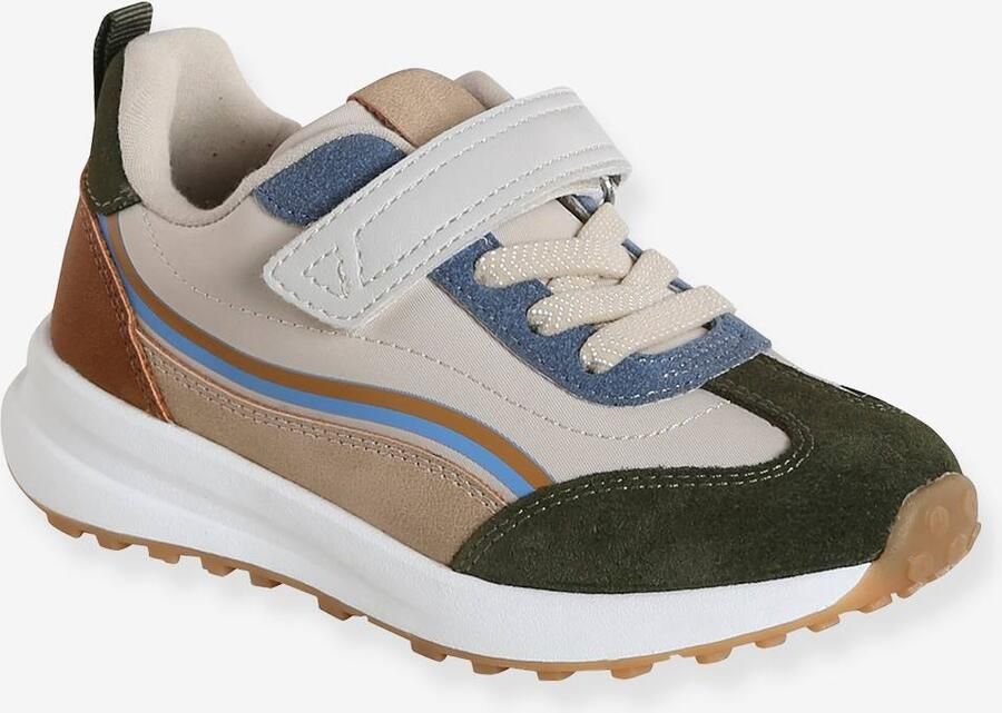 VERTBAUDET Kindersneakers met veters en klittenband kleutercollectie veel beige - Foto 2