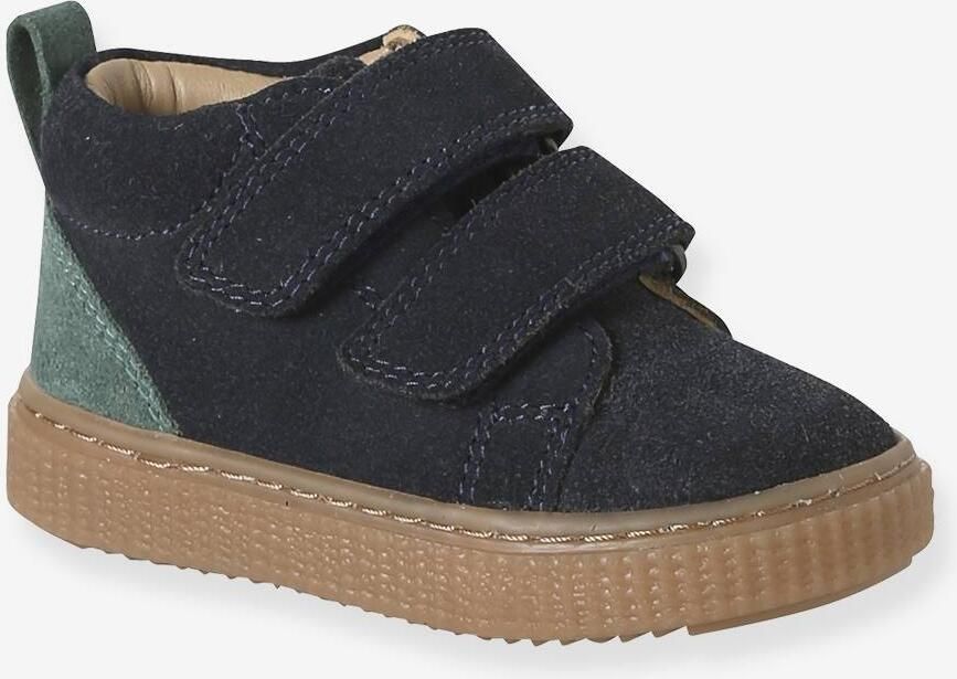 VERTBAUDET Lederen bottines met klittenband voor jongensbaby''s marineblauw - Foto 2