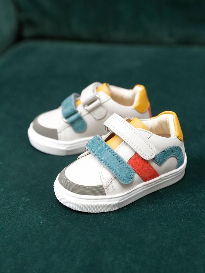 VERTBAUDET Leren geborstelde babysneakers ecru