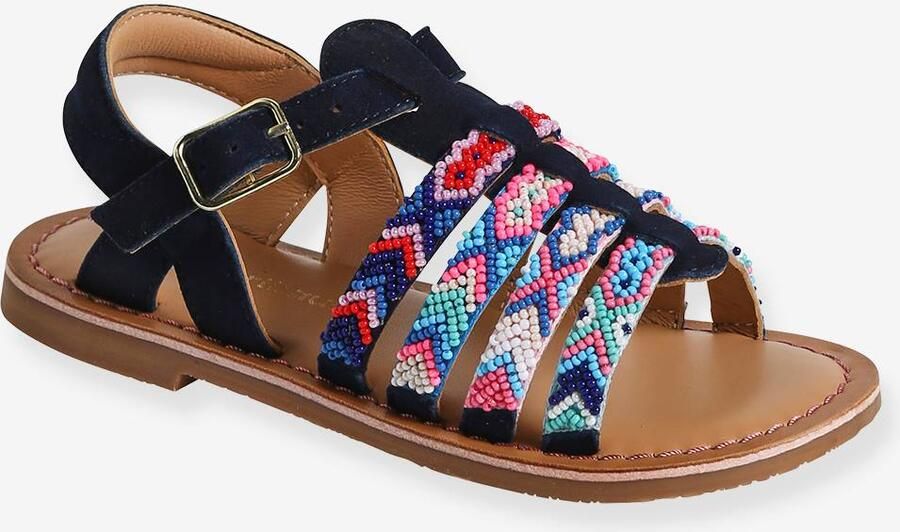 VERTBAUDET Leren kindersandalen kleutercollectie veel blauw - Foto 2