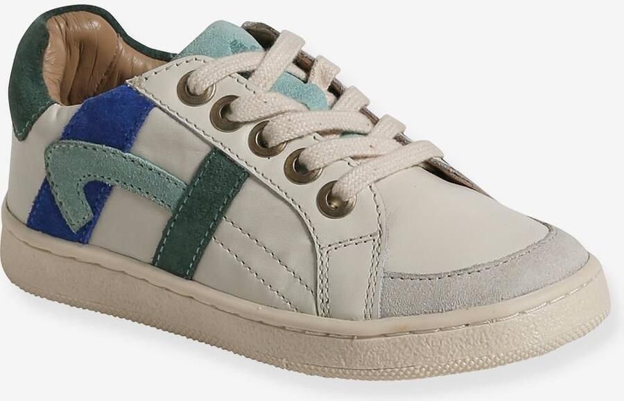 VERTBAUDET Leren kindersneakers kleutercollectie ecru
