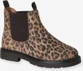 VERTBAUDET Leren meisjesboots met elastiek beige - Beige