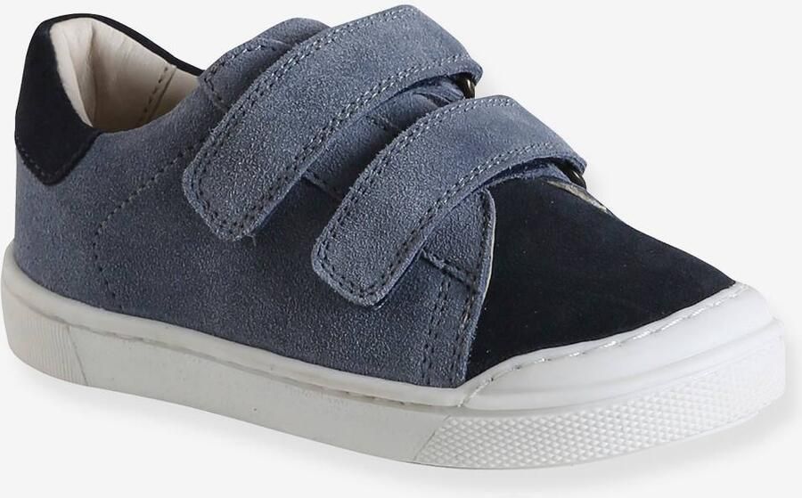VERTBAUDET Leren sneakers met klittenband kleutercollectie veel blauw - Foto 2