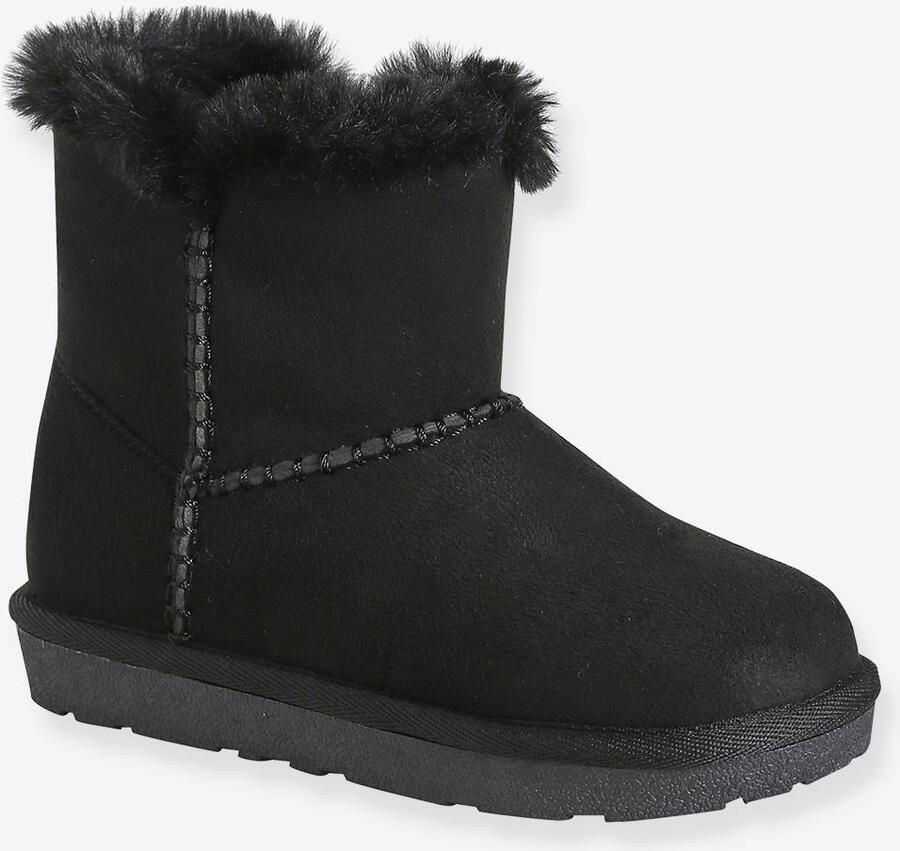 VERTBAUDET Meisjes sneeuwboots met rits zwart