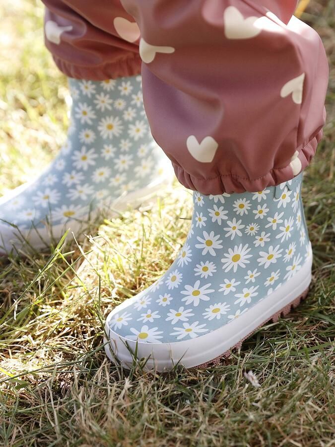 VERTBAUDET Regenlaarzen met motief voor baby's blauw bedrukt