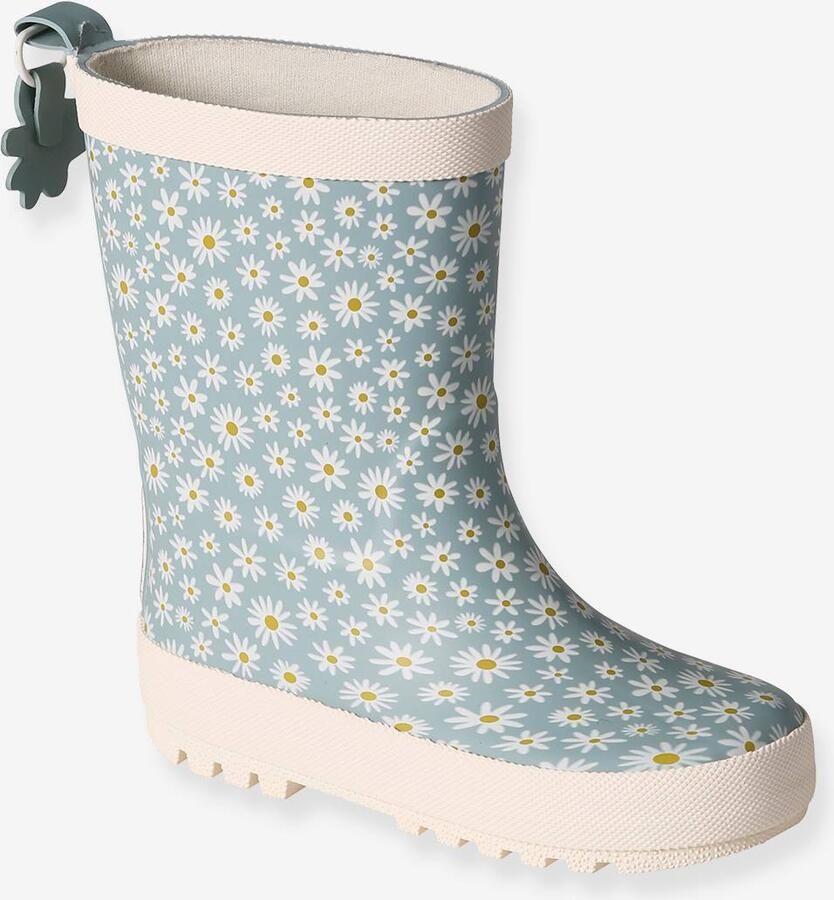 VERTBAUDET Rubberen regenlaarzen met print voor kinderen kleutercollectie blauw bedrukt