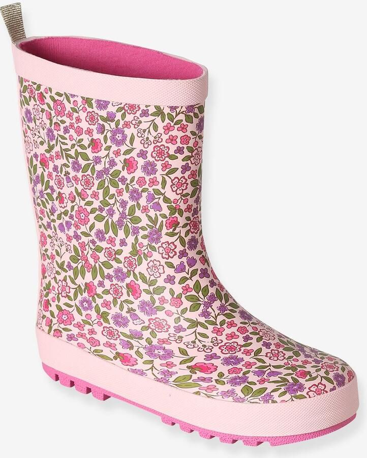 VERTBAUDET Rubberen regenlaarzen met print voor kinderen kleutercollectie veel roze