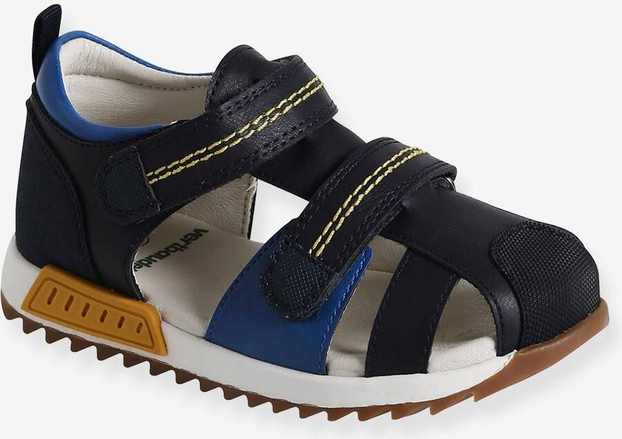 VERTBAUDET Sandalen met klittenband kinderen kleutercollectie veel blauw