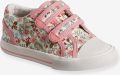 VERTBAUDET Sneakers met klittenband kleutercollectie roze bedrukt - Roze