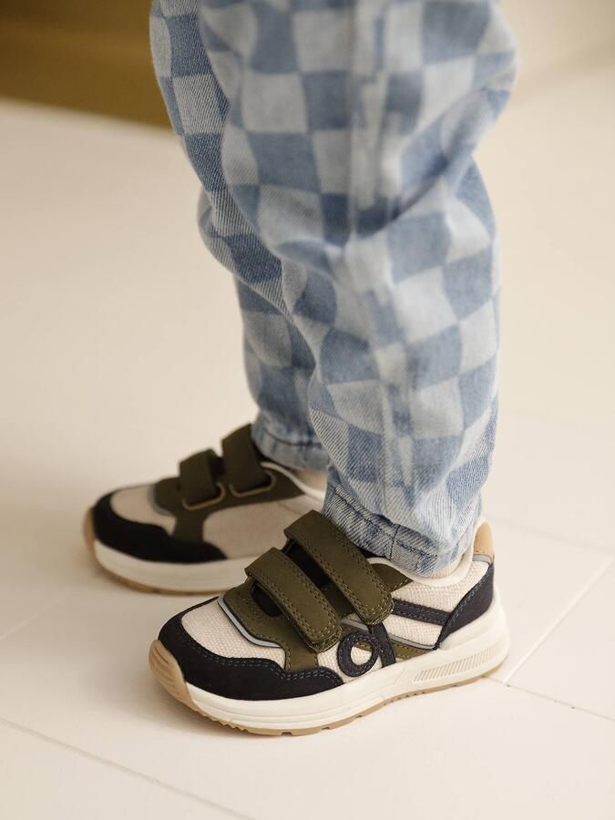 VERTBAUDET Sneakers met klittenband voor jongens marineblauw